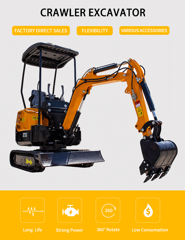 For Sale Ce/Epa Kubota Engine Excavator 1.5Ton 1.7Ton 3.5Ton Mini Digger Machine Farm Crawler Excavator Mini supplier