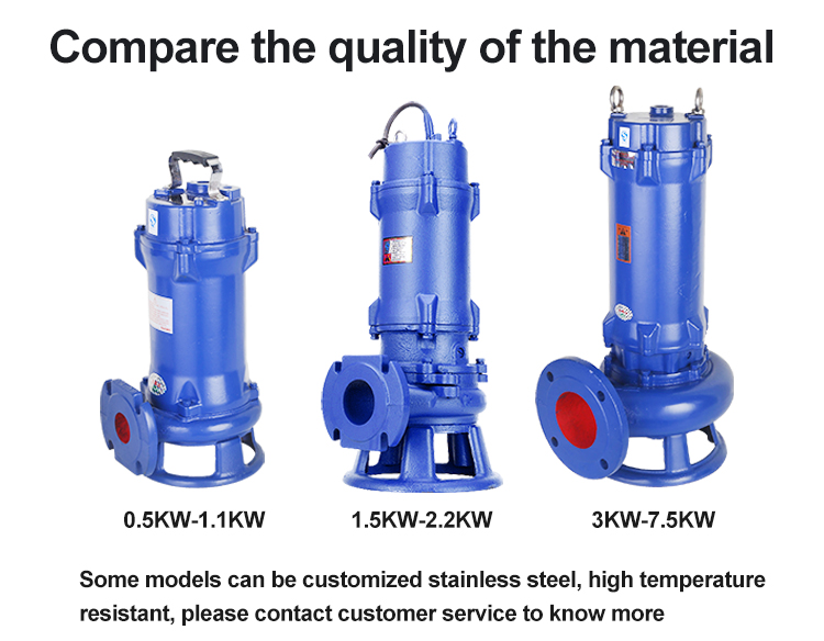 Cast Iron Vertical Farm Sewage Discharge Submersible Cutting Sewage Pump With Coupling Or Control Cabinet supplier