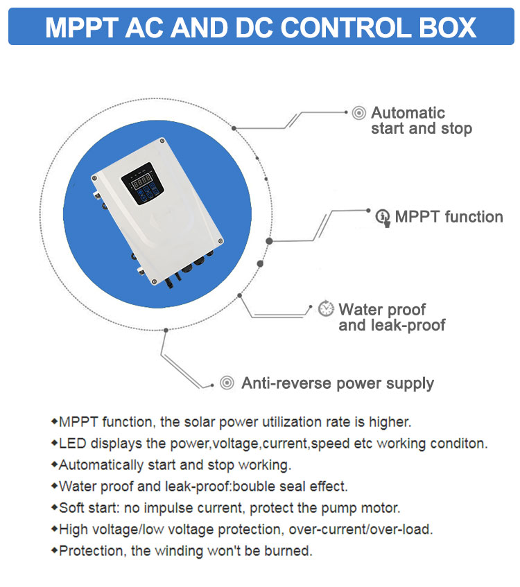3 Inch Agriculture Solar Water Pump Deep Well Submersible Screw Water Pump For Home details