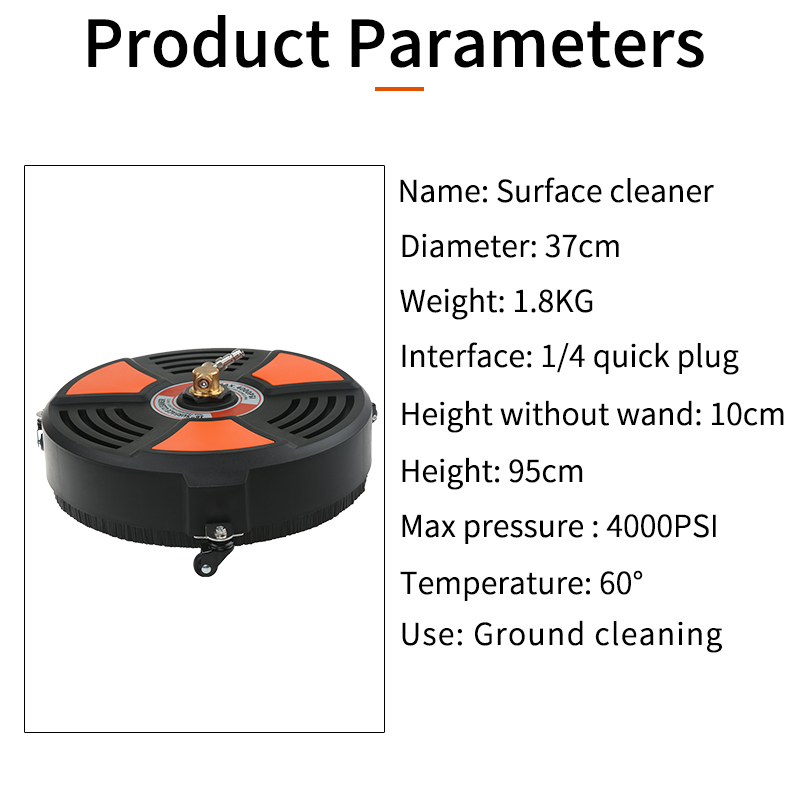 SPS 4000PSI Ground Cleaning With Extension Wand High Pressure Surface Cleaner Floor Cleaning manufacture