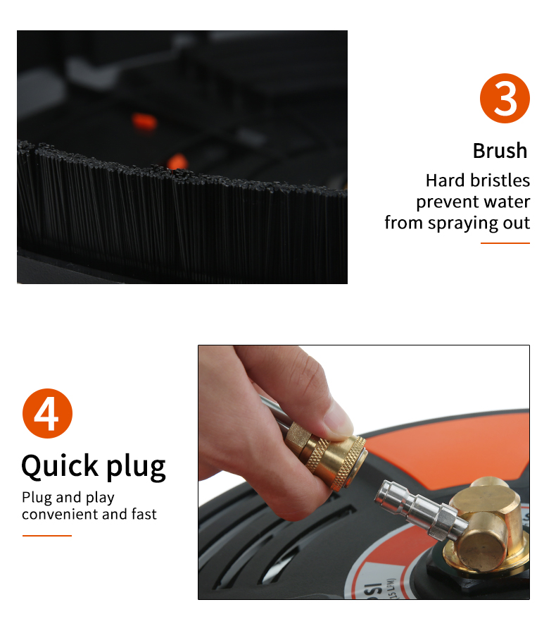 SPS 4000PSI Ground Cleaning With Extension Wand High Pressure Surface Cleaner Floor Cleaning supplier