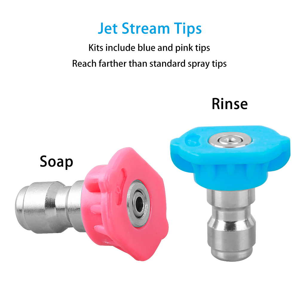 5 Spray Nozzle Tips Nozzle 4000 PSI Rotating Turbo Car Wash Spray Nozzle for High Pressure Washer factory
