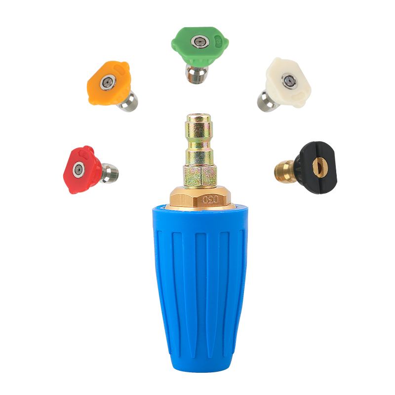 5 Spray Nozzle Tips Nozzle 4000 PSI Rotating Turbo Car Wash Spray Nozzle for High Pressure Washer details