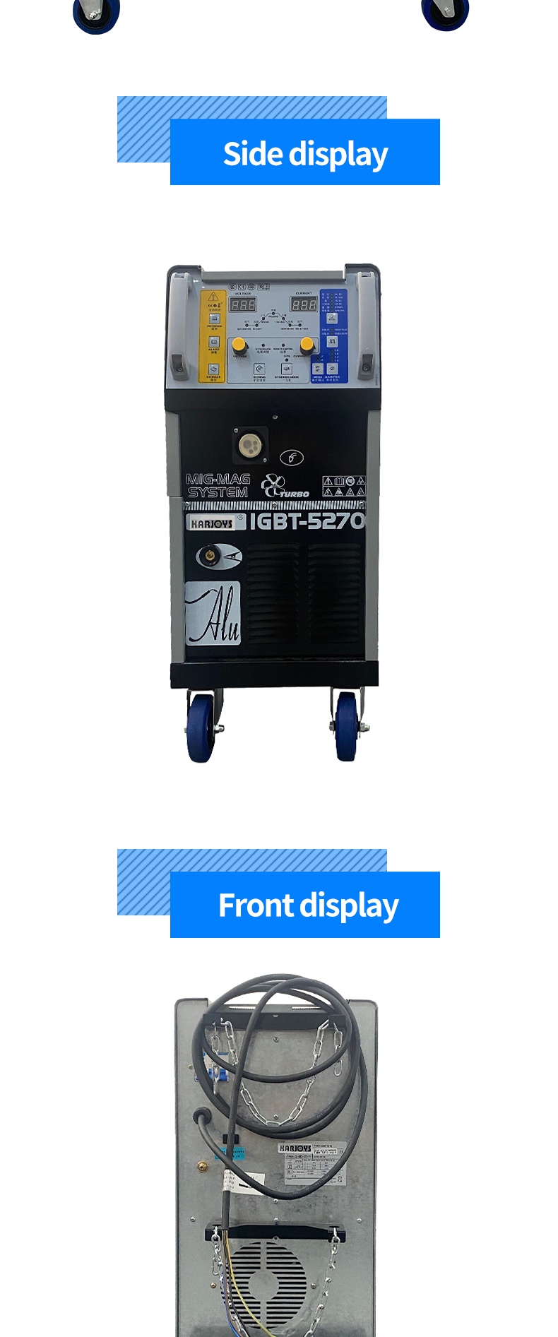 Ce certificate mig welder for aluminum and Iron double pusle multi-function mig welder machine automatic welding machine details