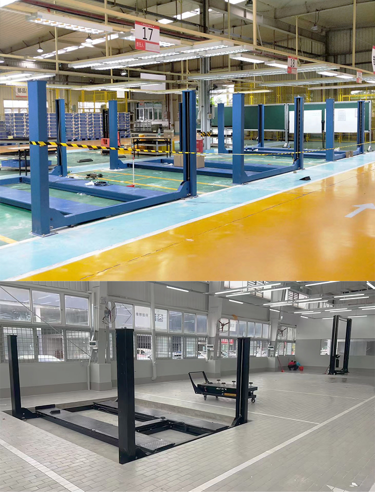 high quality car lifting machine four post car lift hydraulic with CE for 4 post car lift four post supplier