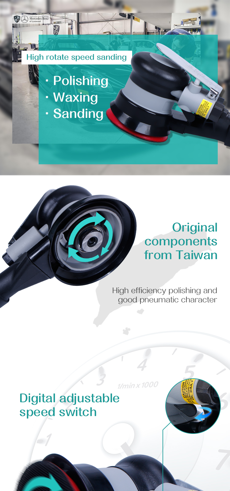 Karjoys Electric Car Grinding Machine Professional Waxing Machine Hand-held Car Polisher details