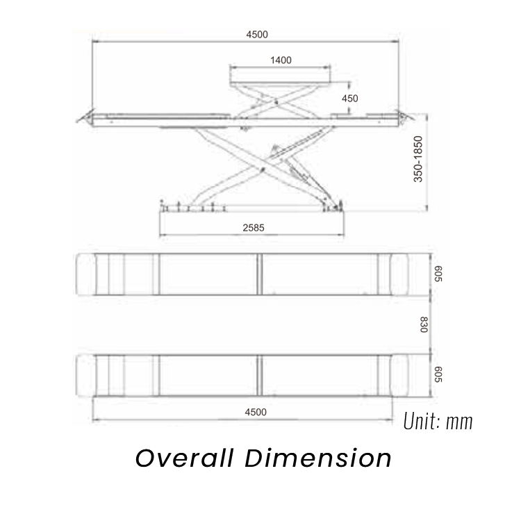 4T In-ground Wheel Alignment Double Lifting Scissor Lift Mounted For Car Workshop Equipment manufacture