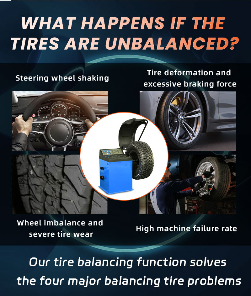 Super nice blue wheel balancing machine 10-26'' automatic tire balancer easy operation fast delivery supplier