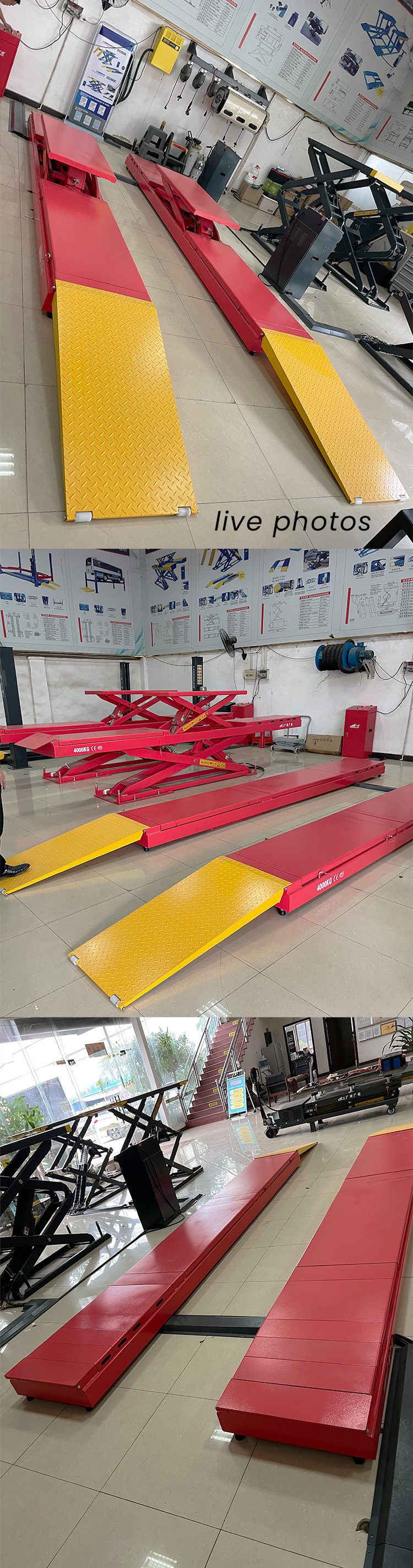 4T In-ground Wheel Alignment Double Lifting Scissor Lift Mounted For Car Workshop Equipment supplier