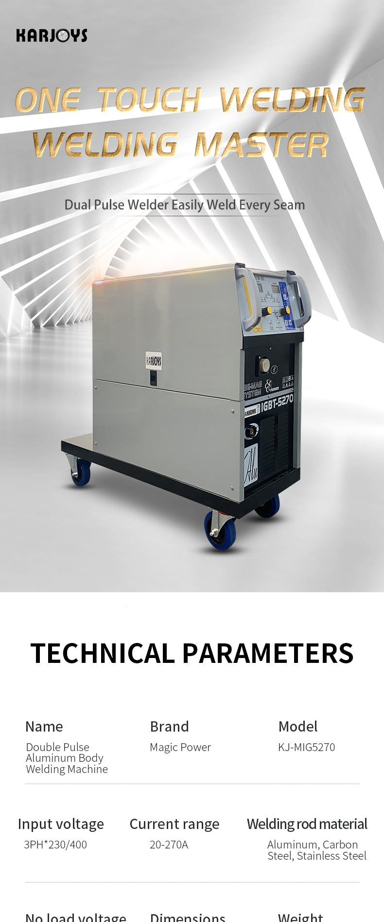 Ce certificate mig welder for aluminum and Iron double pusle multi-function mig welder machine automatic welding machine manufacture