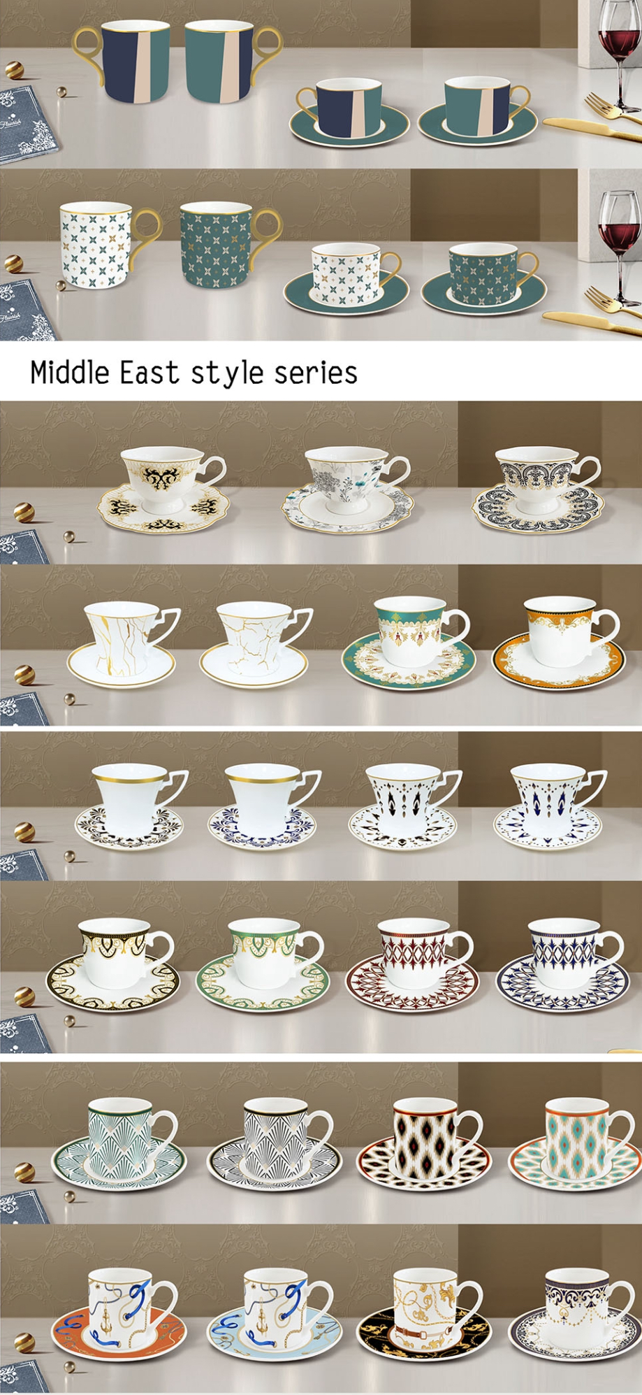 Small cup and saucer