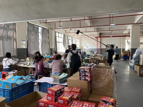 A CCTV Photography Team Visits JINAYON Paper Products Company