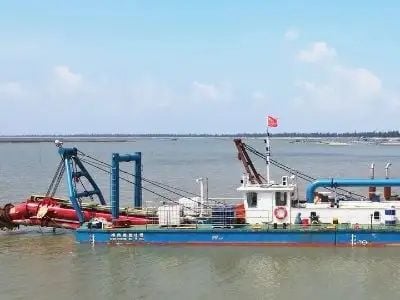 Dredgers in River, Lake, and Harbor Cleaning Projects