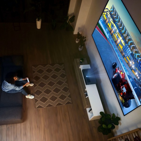 Elevate your home entertainment with a 4K UST laser projector for a truly immersive viewing experience.