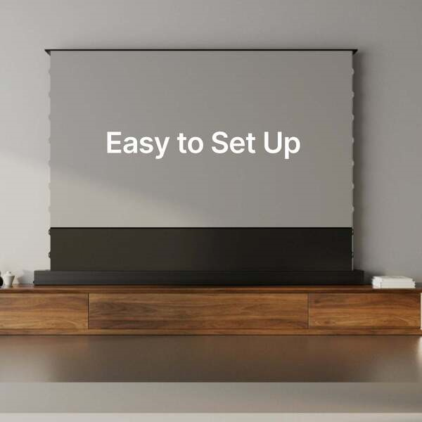 Revolutionize your Home Theater with Motorized Projector Screen Floor Rising