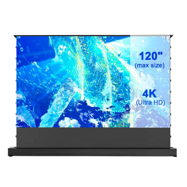 Nâng cấp hệ thống rạp hát tại gia với màn hình chiếu Floor Rising Projector Screen 100