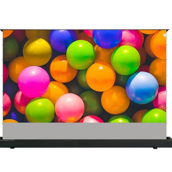 Upgrade your home theater with a sleek floor rising projector screen