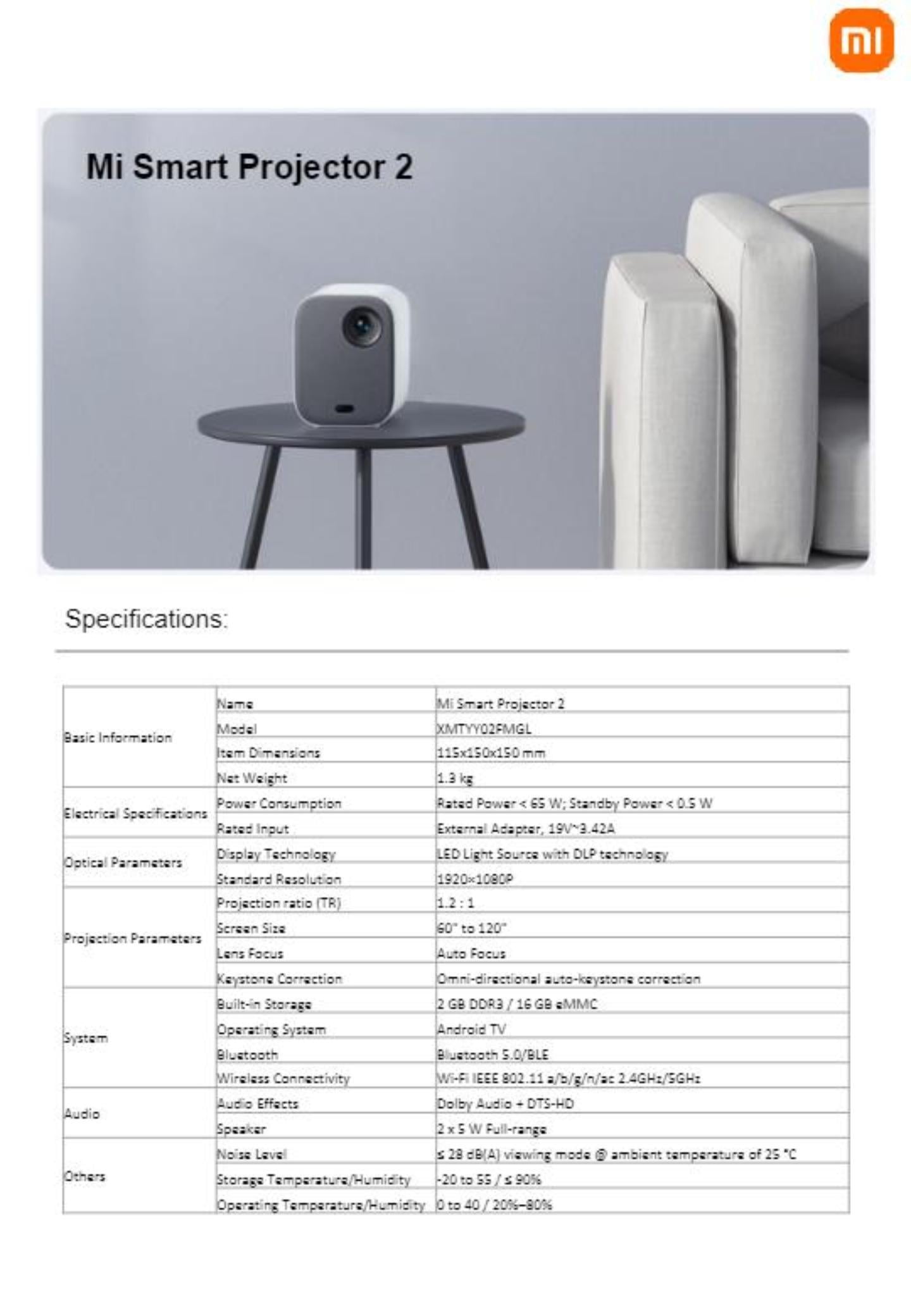 Mi Smart Projector 2 factory
