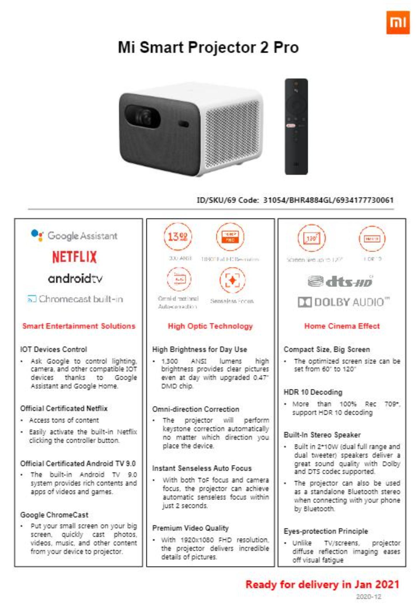 0 Mi Smart Projector 2 Pro supplier