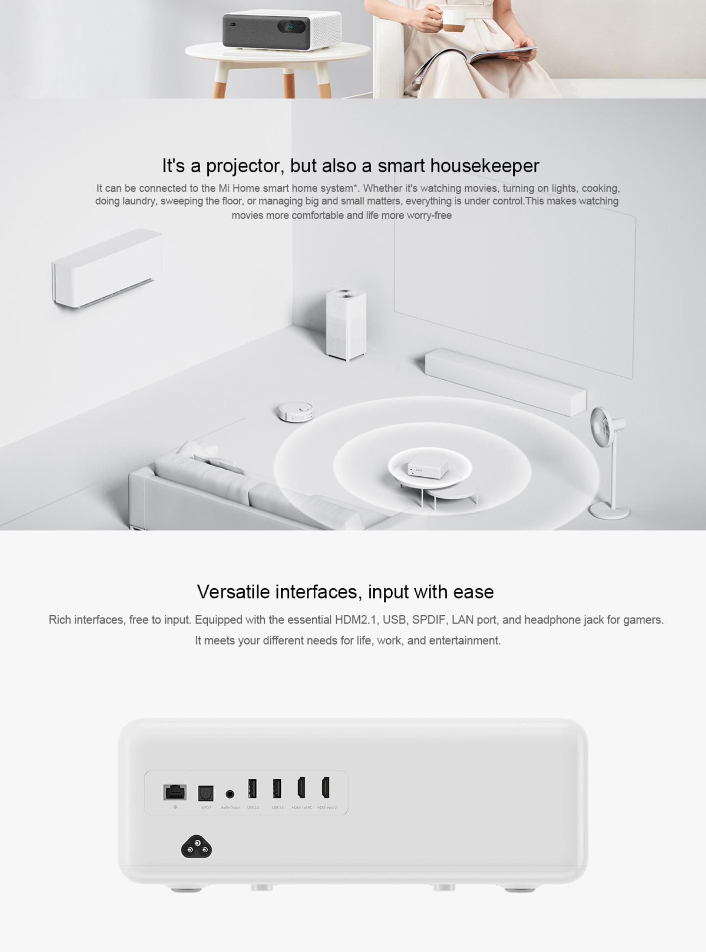 8 Xiaomi laser projector 1S 1080P details