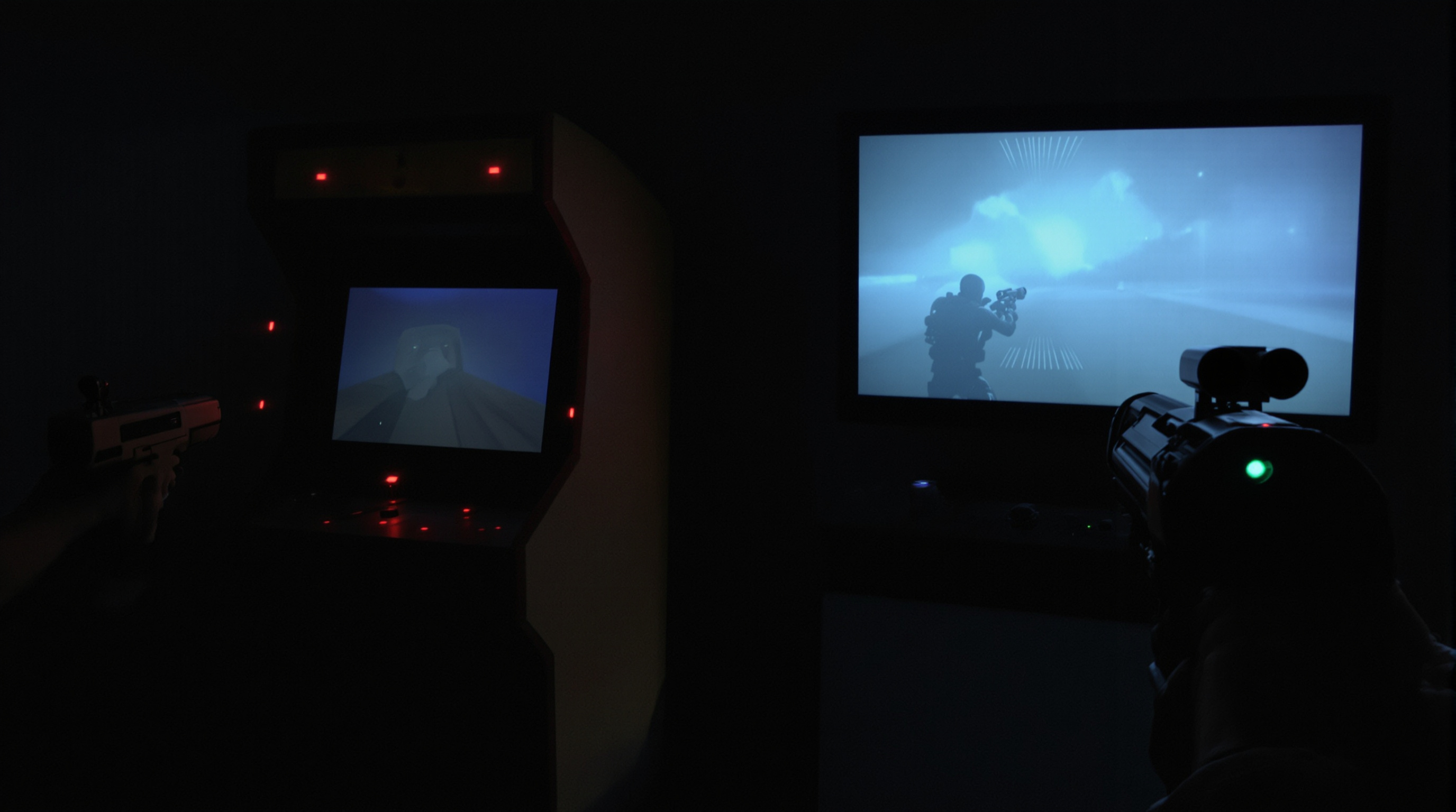 Comparison of infrared sensor and camera-based light gun systems with modern arcade monitors