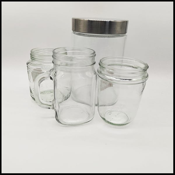Durable glass jars for DIY crafts and gifts