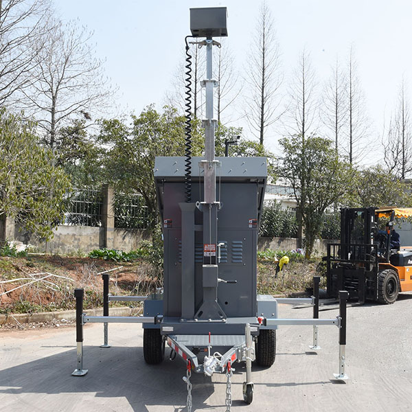 Peace of mind on-the-go with a portable security camera trailer