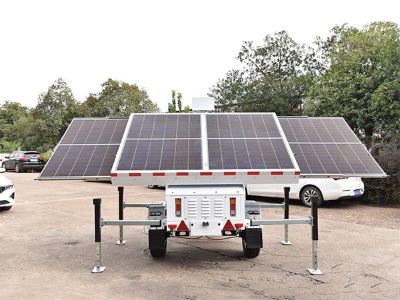 Hybrid energy surveillance systems are built with field-replaceable power components
