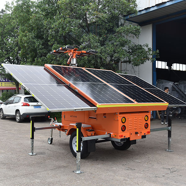Innovation behind Solar light tower for parking lots