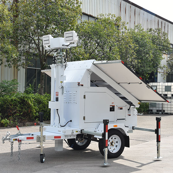 Making use of the Trailer Mounted Solar Light Tower