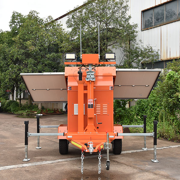 Utilizing a Solar light tower for parking lots
