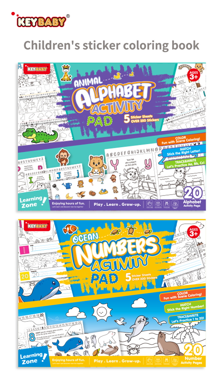 Alphabet  Activity Pad Sticker Book factory