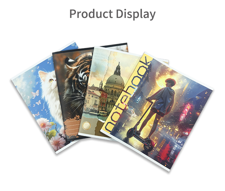 Custom A3 Size for BTS Cat Animal Copybook Dairy Journal Notebook 100 Pages 12 Sheets Softcover for Students' Writing details