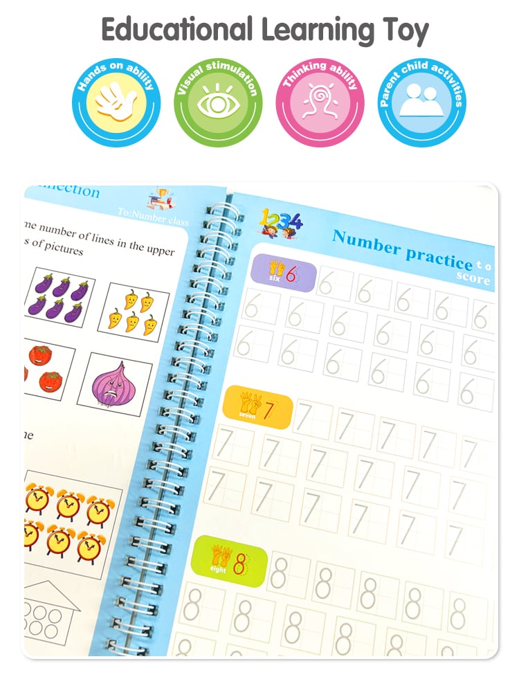 Keybaby Reused Practice Copybook Study Learning English School Magic Sank Writing Book For Kids Children supplier