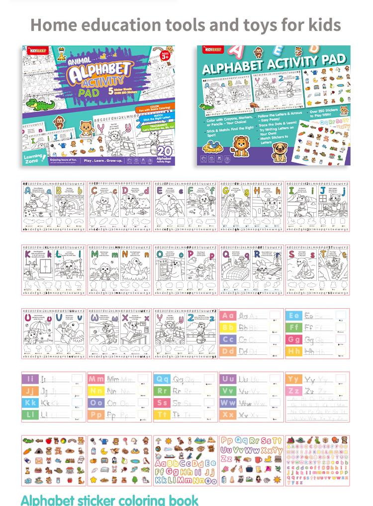 Alphabet  Activity Pad Sticker Book supplier