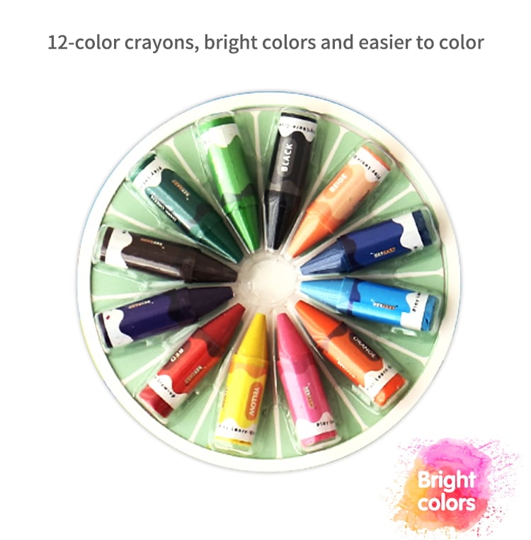 Keybaby 2025 New Arrival Cartoon Colouring Books With Crayons for 3-5 Years Kids manufacture