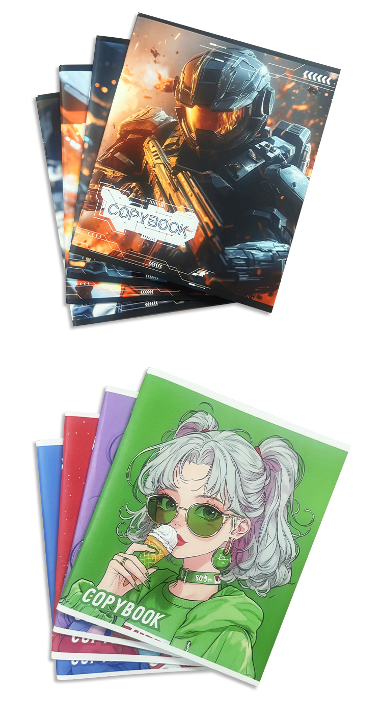 Wholesale Manufacturer 200 Pages Thick Notebooks Flowers Writing Exercise Book Copy Book for School Student Supplies supplier