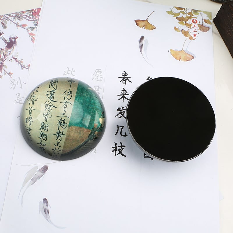 Shining customized Promotional custom patterned crystal hemisphere Crystal ball Office Decoration Souvenir Gift factory