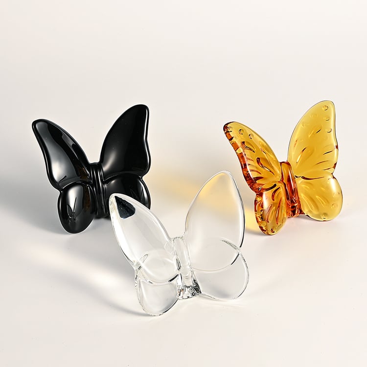 Shining new blue crystal butterfly decoration figurine animal ornament as gift souvenirs manufacture