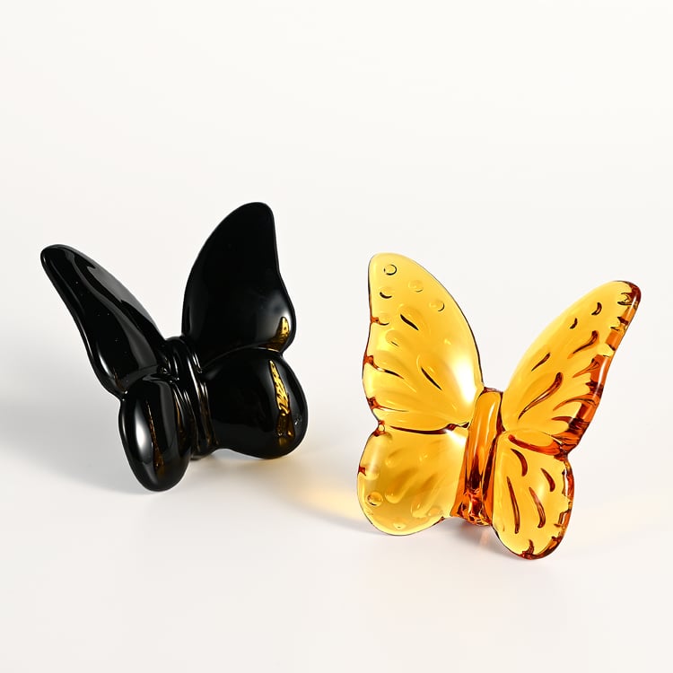 Shining new blue crystal butterfly decoration figurine animal ornament as gift souvenirs factory