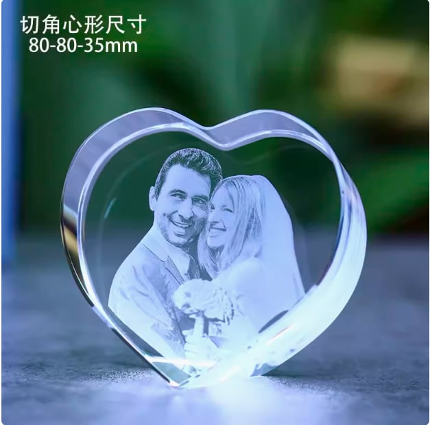 Shining 3d laser engraving k9 crystal blank craft custom 3d crystal glass engraving Your Own Picture souvenir crystal blank cube supplier
