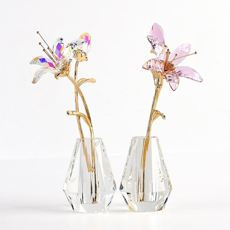 glass flower holder glass vase table decoration factory