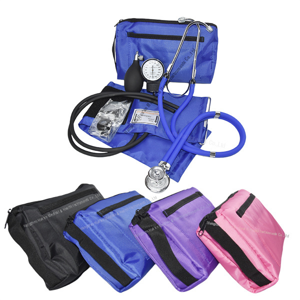Gemakkelijk te gebruiken aneroïde sphygmomanometer en stethoscoop voor snelle bloeddrukmetingen