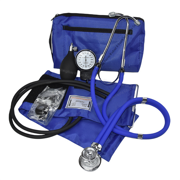 Betaalbare bloeddrukmonitoring met aneroïde sphygmomanometer en stethoscoop