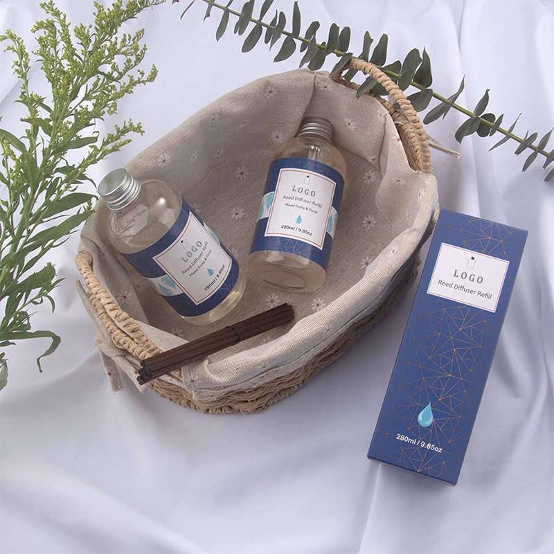 Wholesale customized home decor luxury air freshener perfume colorful reed diffuser gift set for women with gift box supplier