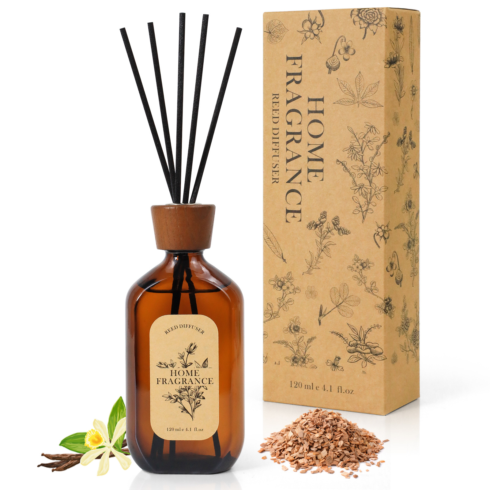 Wholesale Luxury Aroma Essential Oils Reed Diffuser Custom Logo Home Decor Perfume Diffuser Custom Logo Home Fragrance Diffuser manufacture