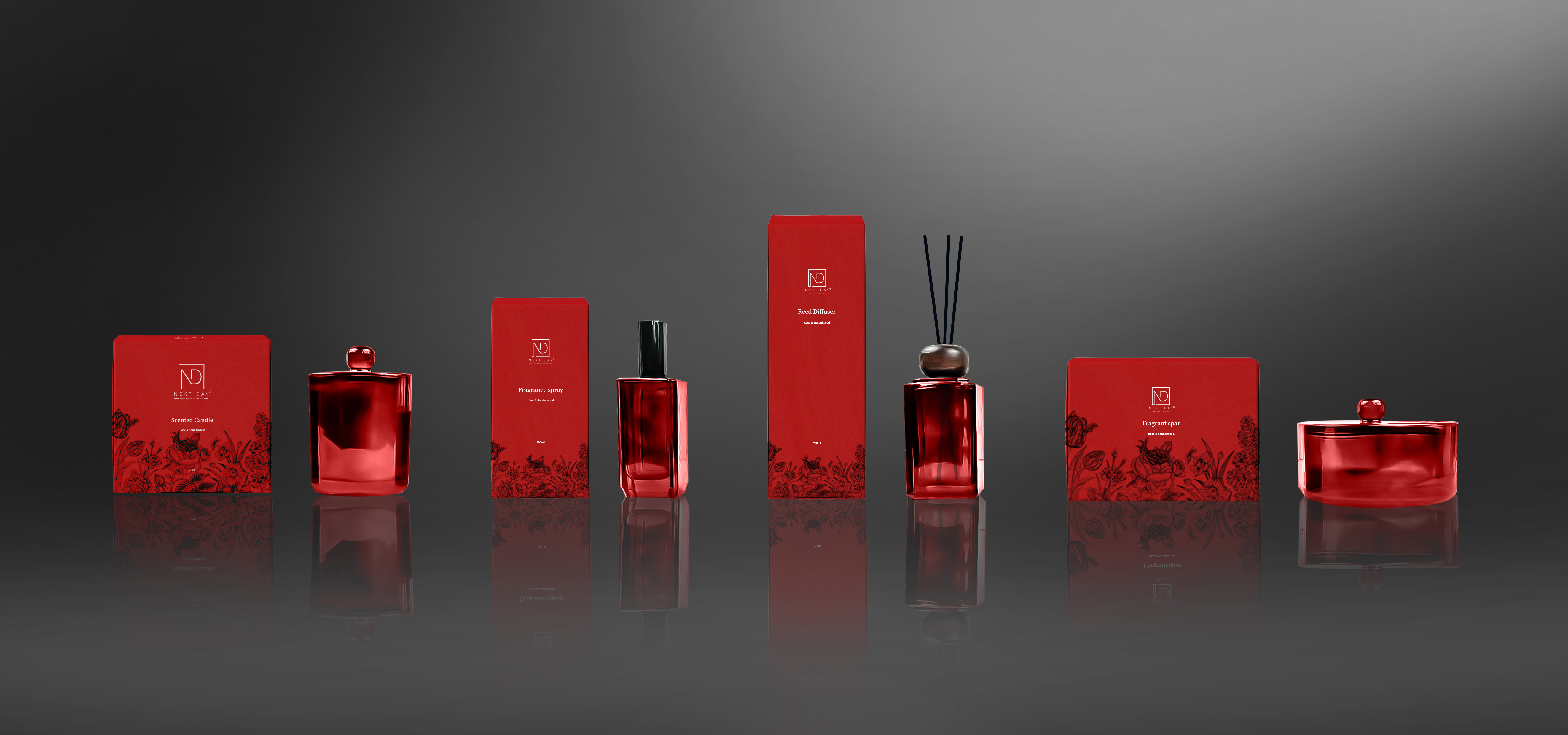 Wholesale home decoration custom luxury scented candle reed diffuser room spray crystal diffuser stone gift set details