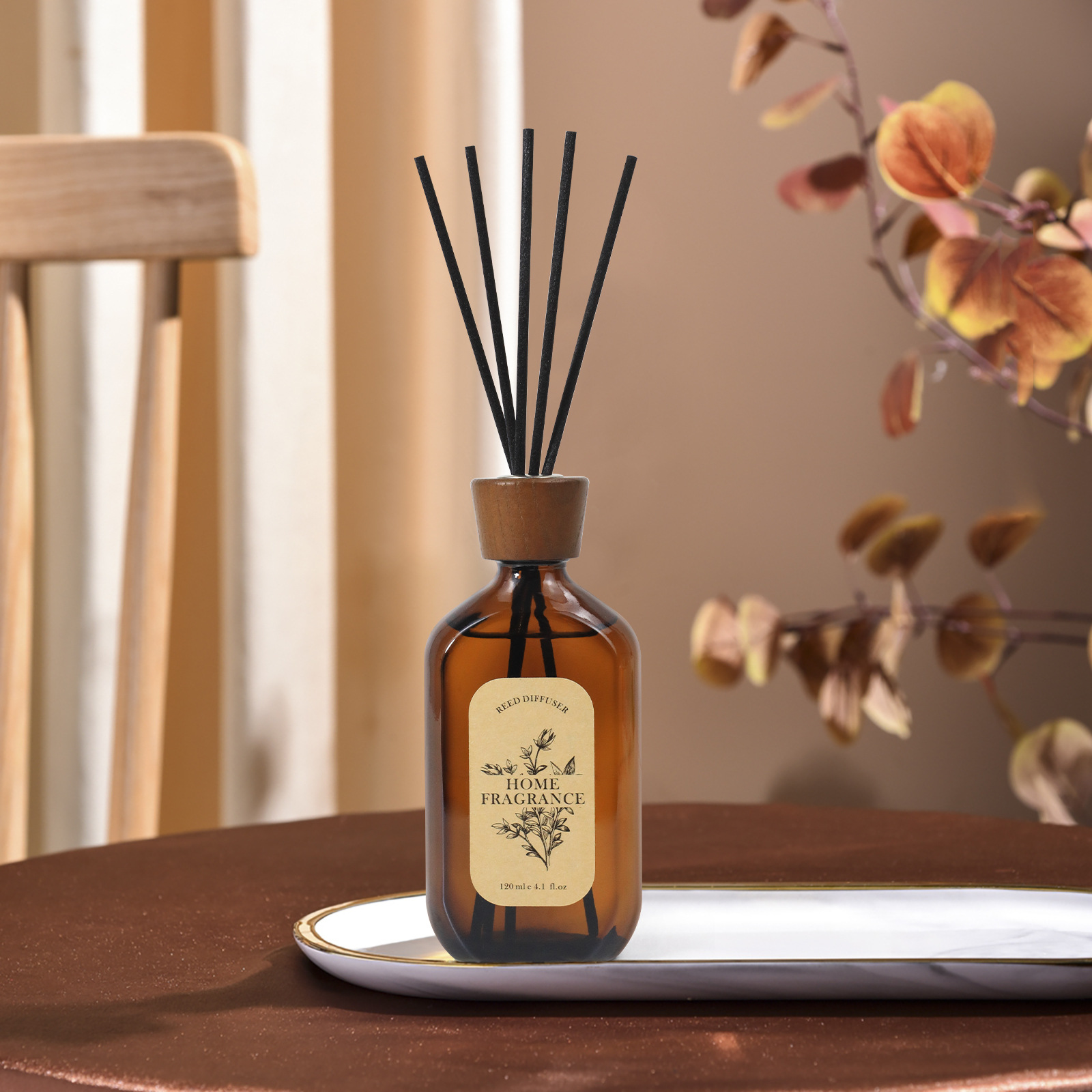 Wholesale Luxury Aroma Essential Oils Reed Diffuser Custom Logo Home Decor Perfume Diffuser Custom Logo Home Fragrance Diffuser manufacture