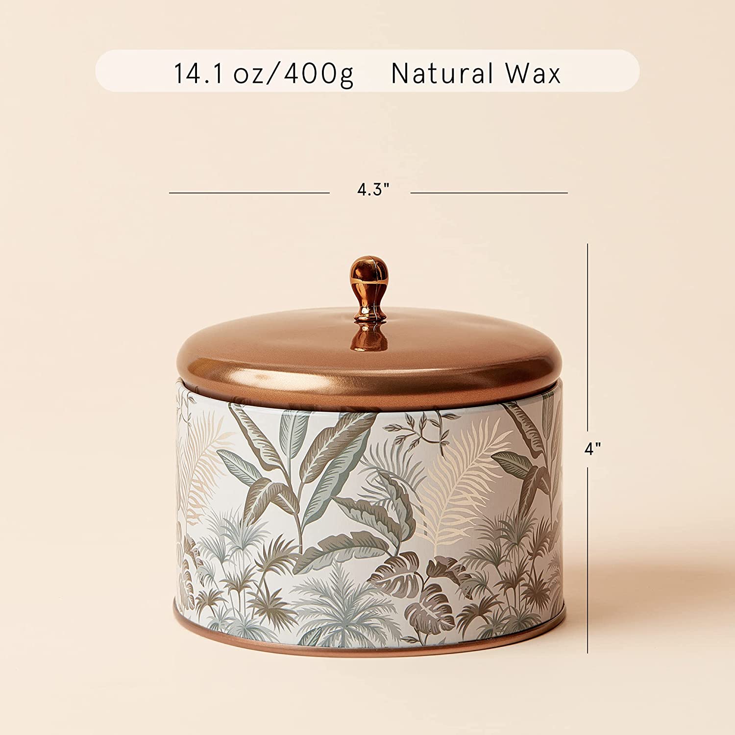 Custom pattern/size/package deluxe metal canister/lid scented candle Factory direct sales professional candle supplier details