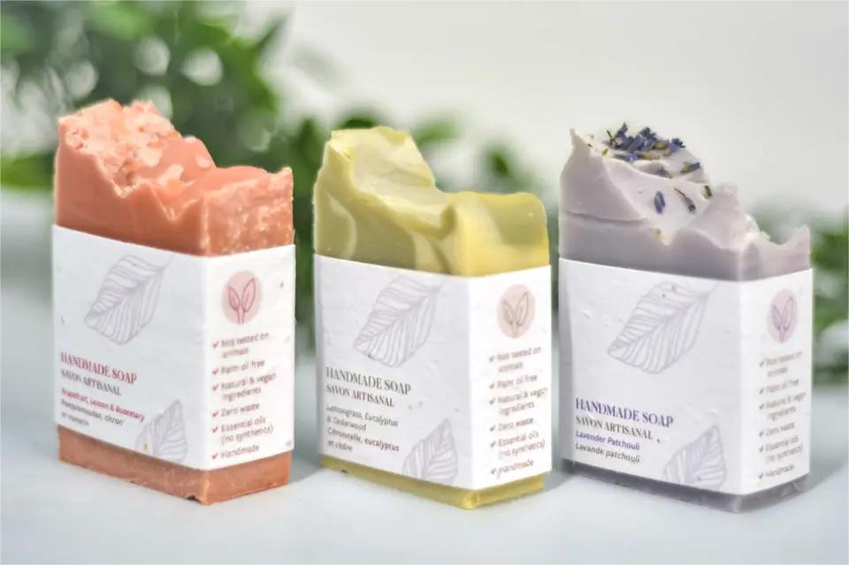 Luxury dried flower handcrafted scented soap durable and effective cleaning handmade soap details